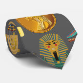 Cravate Egyptian Hieroglyphic Symbol Pattern pharaoh     (Roulé)