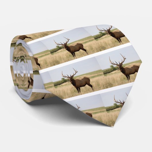 Cravate Élans majestueux de Taureau (Roulé)