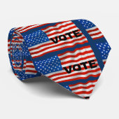 Cravate Élection 2020 Vote bleu (Roulé)