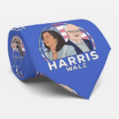 Cravate Élection de Harris Walz (Roulé)