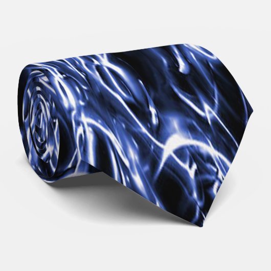 Cravate électrique bleue (Roulé)