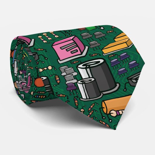 Cravate Electronic Circuit Board (Roulé)