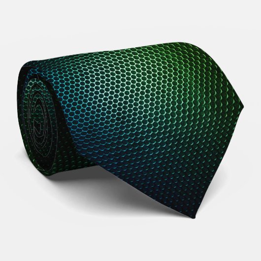Cravate Élégance en métal vert - Art rétro (Roulé)
