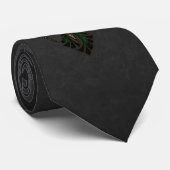 Cravate Élégance mécanique, l'araignée dans le noir. (Roulé)