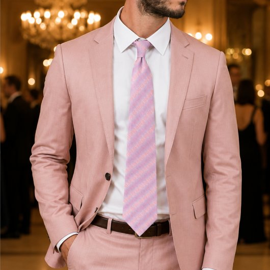 Cravate Élégance rose pastel