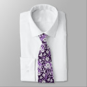 Cravate Élégance violette (Attaché)