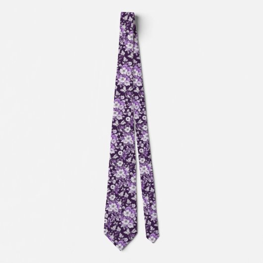 Cravate Élégance violette (Devant)