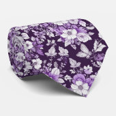 Cravate Élégance violette (Roulé)