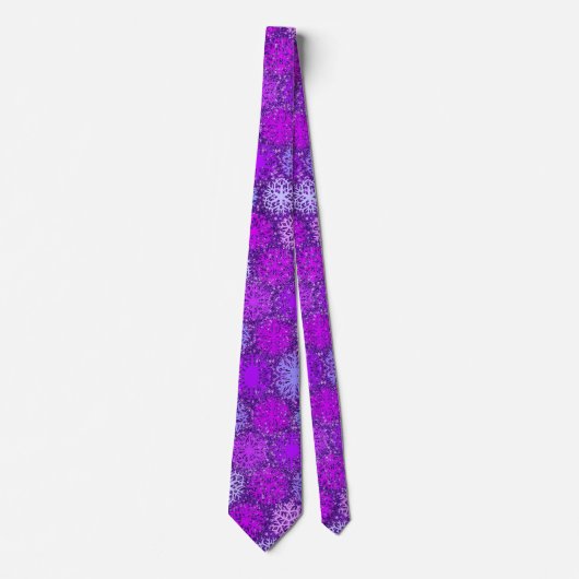 Cravate Élégance violette gelée (Devant)