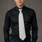 Cravate Elegant Aesthetics Spanish Geometric Pattern Tie