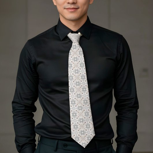 Cravate Elegant Aesthetics Spanish Geometric Pattern Tie