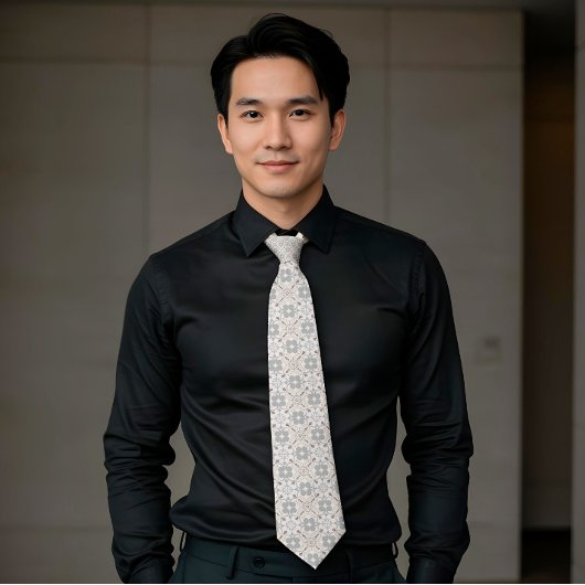 Cravate Elegant Aesthetics Spanish Geometric Pattern Tie