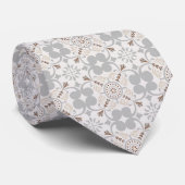 Cravate Elegant Aesthetics Spanish Geometric Pattern Tie (Roulé)