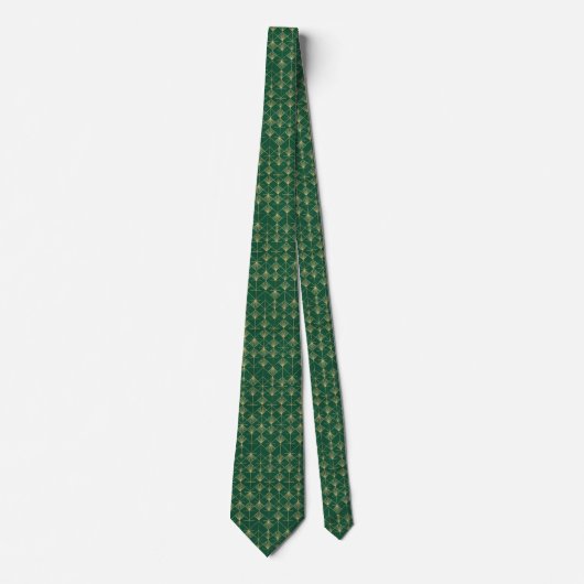 Cravate Elegant Art Deco Geometric Pattern Tie (Devant)