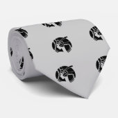 Cravate Elégant Art Déco Lady Silhouette Motif (Roulé)