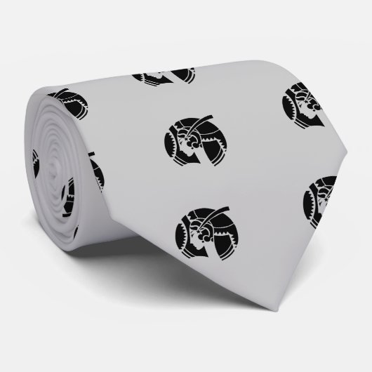 Cravate Elégant Art Déco Lady Silhouette Motif (Roulé)