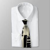 Cravate Elegant black &white Abstract pattern (Attaché)