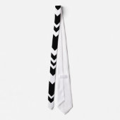Cravate Elegant black& white chevron pattern Neck Tie (Dos)