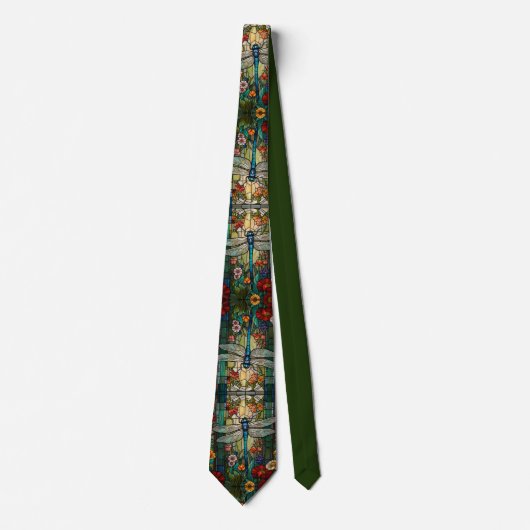 Cravate Élégant boho de libellule chic (Devant)