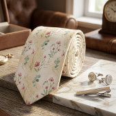 Cravate Elegant Botanical Spring Floral
