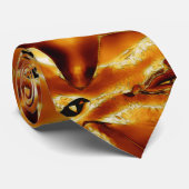 Cravate Élégant Chic Cuivre Or Star de Noël (Roulé)