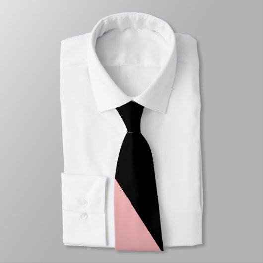 Cravate Élégant Chic rose noir tendance (Attaché)