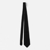 Cravate Élégant Collet de Mariage Monogramme + Nom (Dos)