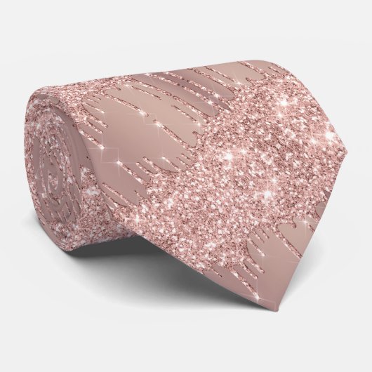 Cravate Élégant Collier Rose Gold (Roulé)