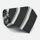 Cravate Elegant Dark Green Diagonal Striped (Roulé)