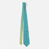 Cravate Élégant dégradé couleur vert cyan Ombre (Dos)