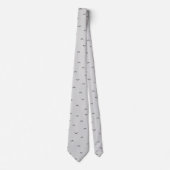 Cravate Elégant design simple motif gris pour lui (Devant)