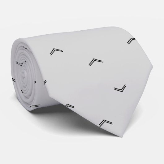 Cravate Elégant design simple motif gris pour lui (Roulé)