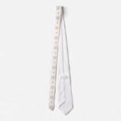 Cravate Élégant Faux Gold Snowflakes Noël Patttern (Dos)