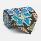 Cravate Élégant Fleur Bleu Périwinkle Floral Classic (Roulé)