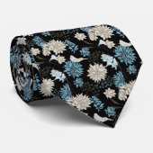 Cravate Élégant Fleur sauvage chic (Roulé)