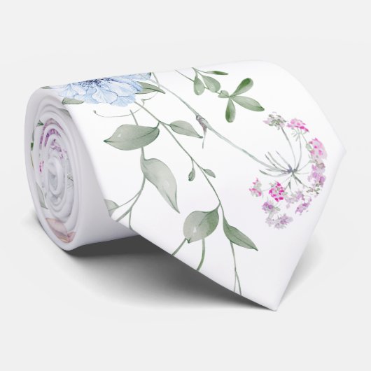 Cravate Élégant floral (Roulé)