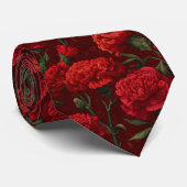 Cravate Elegant Gift  For Boyfriend Carnation (Roulé)