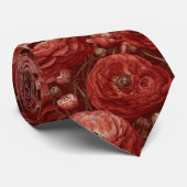 Cravate Elegant Gifts For Him Ranunculus Floral (Roulé)