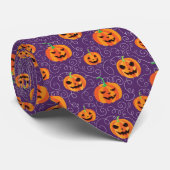 Cravate Élégant Jack O'Lanterns (Roulé)