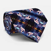 Cravate Élégant Jésus & Marie Satin Foulard (Roulé)