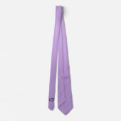 Cravate Élégant Lavande Purple Classic Monogrammes Initial (Dos)
