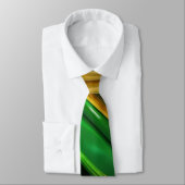Cravate Élégant marbre vert/doré (Attaché)