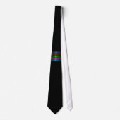 Cravate Elegant Metallic Gradient Stripes Design (Devant)