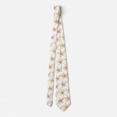 Cravate Élégant mignon jolie parties scintillant en or flo (Dos)