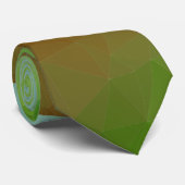 Cravate Élégant minimaliste moderne vert Brown (Roulé)