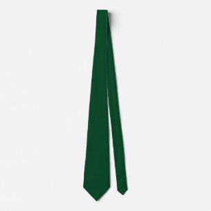 Cravate Élégant Moderne Minimaliste Forêt Vert