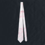 Cravate élégant moderne pastel rose et blanc faux marbre<br><div class="desc">Design élégant et chic blanc et rose faux marbre.</div>