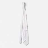 Cravate Élegant Monogram | Blanc noir (Dos)