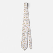 Cravate Elégant Motif d'aquarelle d'automne (Devant)