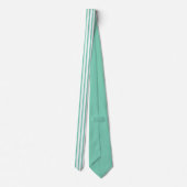 Cravate Elégant Motif de pintes vert et blanc (Dos)